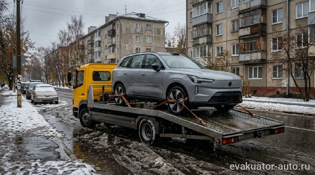 Эвакуация электромобиля: чем отличается от обычной машины