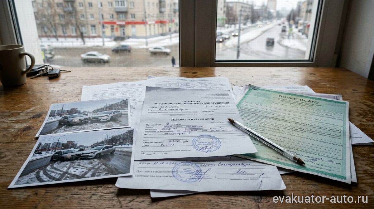 Документы и чеки для возмещения расходов на эвакуатор