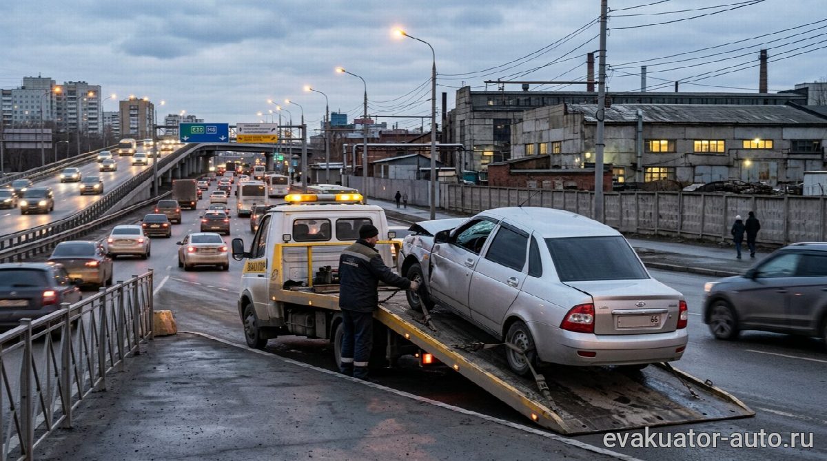 Эвакуатор с частичной погрузкой автомобиля в Канавинском районе