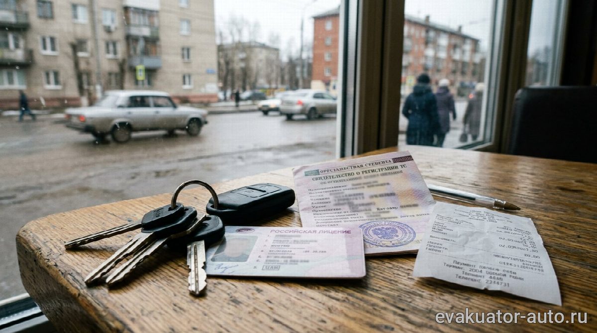 Документы и ключи при возврате эвакуированной машины